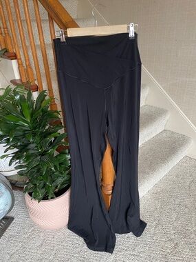 Offline aerie Black Real Me High crossover Flare Luxe Yoga Pants